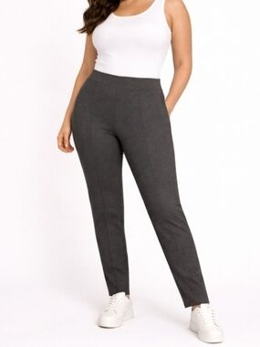 Old Navy Charcoal Slim Ankle Pants